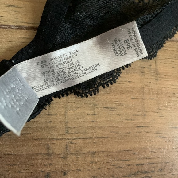 Victoria Secret black lace padded bra 36B - Picture 7 of 10